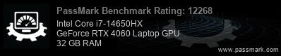Laptop Passmark Score
